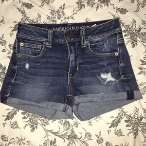 American Eagle Dark Wash Shorts